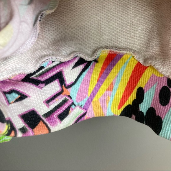 Desigual Hoodie sweatshirt men's small graffiti all over print snake cobra loud - Picture 13 of 16